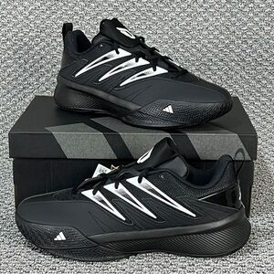 Adidas Dame Certified 3 Basketball Shoes Men's 8 Core Black White Sneakers